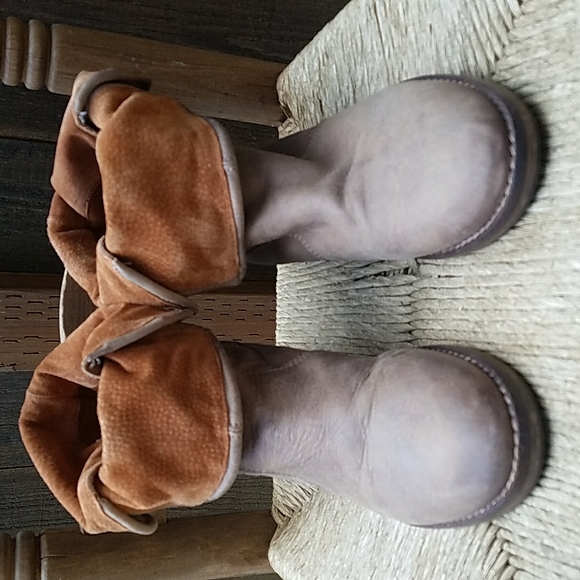 Sixtyseven Size 39 Leather boot 67 brand Taupe and - Picture 3 of 16